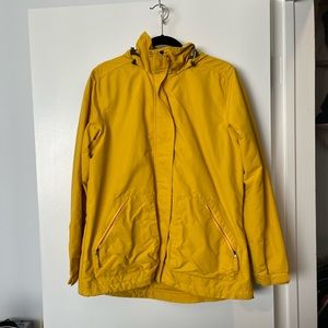 Lands’ End Rain Jacket - Yellow - Size M